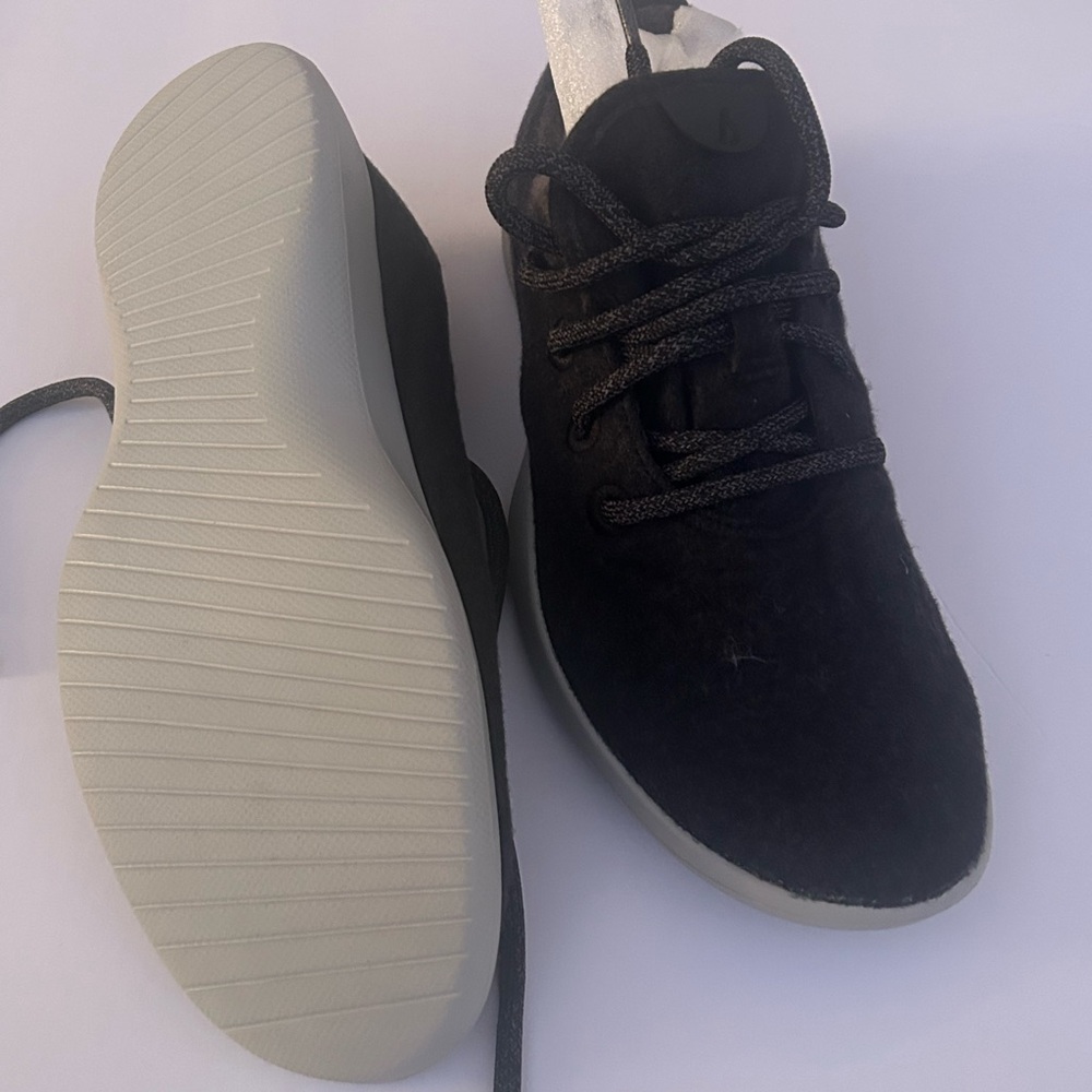 Allbirds Mens Wool Runners Natural Black Sneakers  Size 9